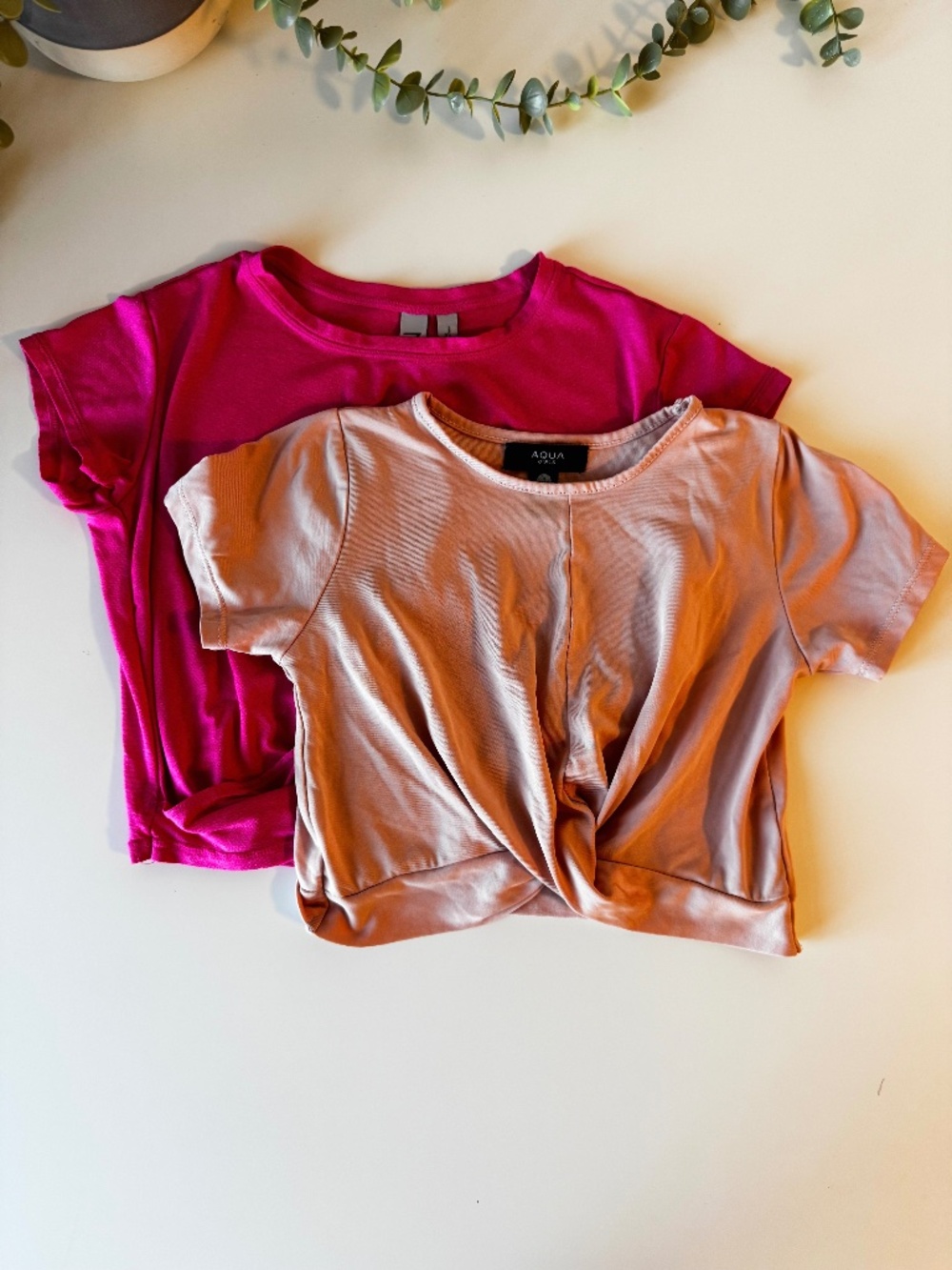 Girls Z by Zella & Aqua Twist Front T-Shirt Bundle Size 7/8 & 9/10